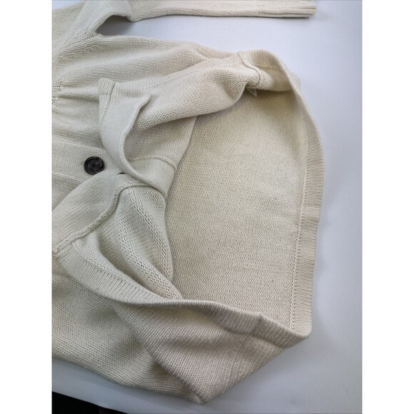 Banana Republic Luxury Cashmere Blend Sweater Cardigan Button Collar Women Med - Picture 12 of 12